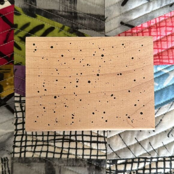 Rubber Stamp Splatter Pattern by All Night Media NWT - Picture 2 of 8